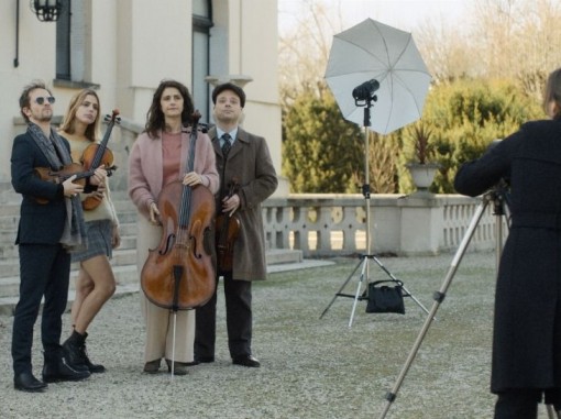 מוזיקאים צעירים מצטלמים