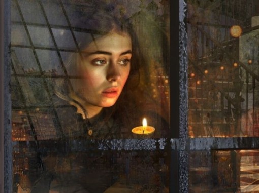 תקריב פני צעירה