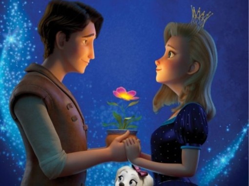 איור נסיכה ובן מלך