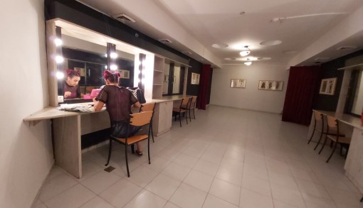 שחקנית מתאפרת-צולם עי ים